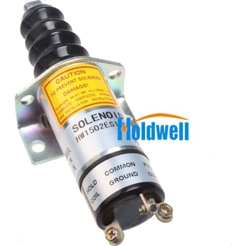 Holdwell Solenoid 1502ES-12C7U1B2S1 for Woodward 1500-1004 12V 1502ES