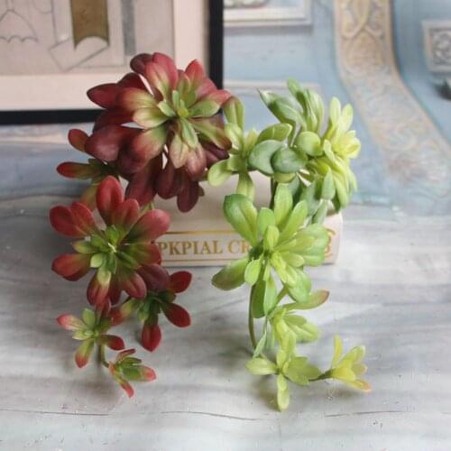 Artificial succulent vine plants simulation lotus flower photography props home micro lanscaping decor