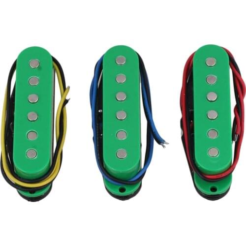 High Output Guitar Pickup Single Coil Humbucker Pickups Neck Middle Bridge Set Green