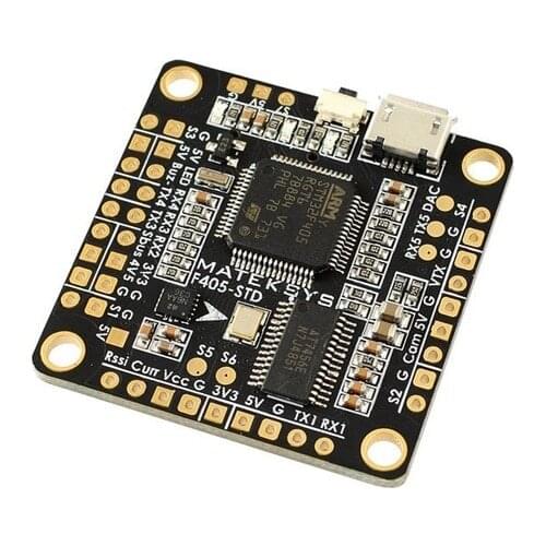Matek F405-STD STM32F405 F405 with OSD Flight Control Board DShot outputs SD Slot 32k Gyro BMP280 FCHUB6S-PDB For RC Multicopter