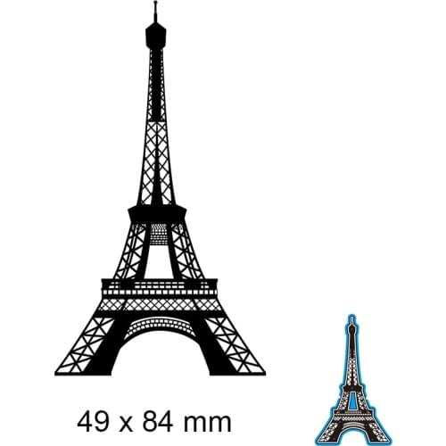 Metal Cutting Dies Tower New Scrapbook Paper Decoration Template Embossing DIY Paper Card Craft 49*84mm