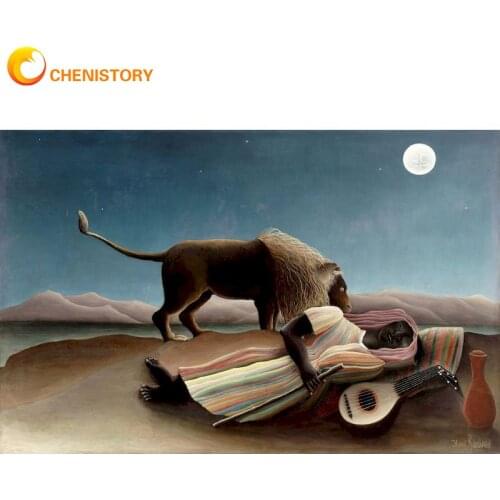 CHENISTORY 5D Diy Diamond Painting Desert Cross Stitch Kit Full Drill Embroidery Landscape Mosaic Art Picture Rhinestones Decor