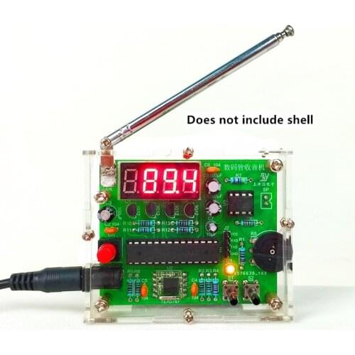 DIY KIT Digital Tube Display FM Digital Radio Electronic Diy Production Kit Parts Electronic Product Welding Assembly