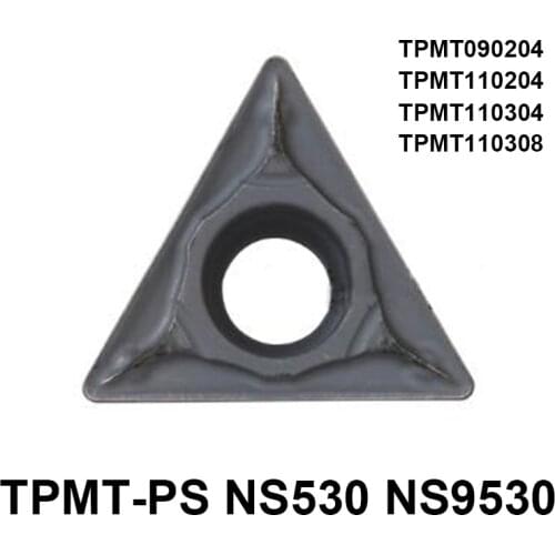 Original TPMT090204-PS TPMT110204-PS TPMT110304-PS TPMT110308-PS NS530 NS9530 10pcs Carbide Inserts Turning CNC