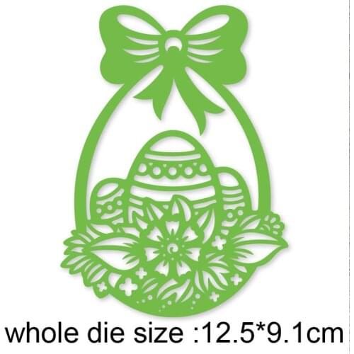 Easter Eggs Flower Basket metal cutting dies Scrapbooking dies craft paper knife mould blade punch stencils dies Embossing Dies