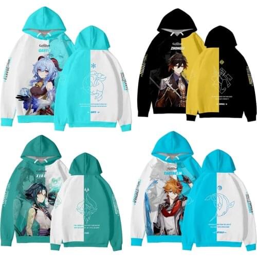 Hot Game Genshin Impact 3D Print Fashion Hoodie Sweatshirts Pullover Unisex Harajuku Tracksuit