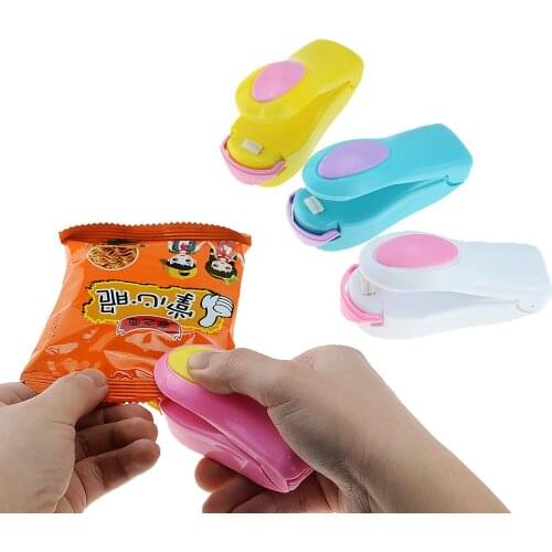 Portable mini sealing machine household food protector plastic bag handy kitchen gadgets easily resealed