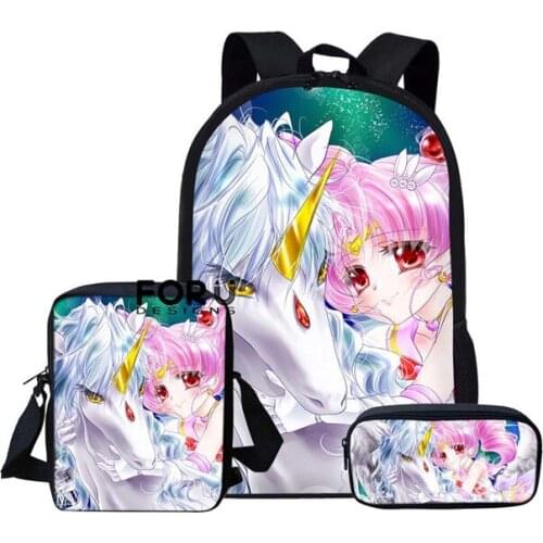 China Manufacturer Custom Backpack School Bags For Girls Large Capacity New Design Cartoon Girls Unicorn School Bags Backpack