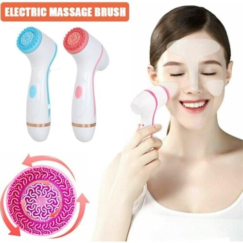 Silicone Face Cleansing Brush Skin Care Makeup Brushes Tools Electric Facial Cleanser Wash Massager Beauty Instruments Products