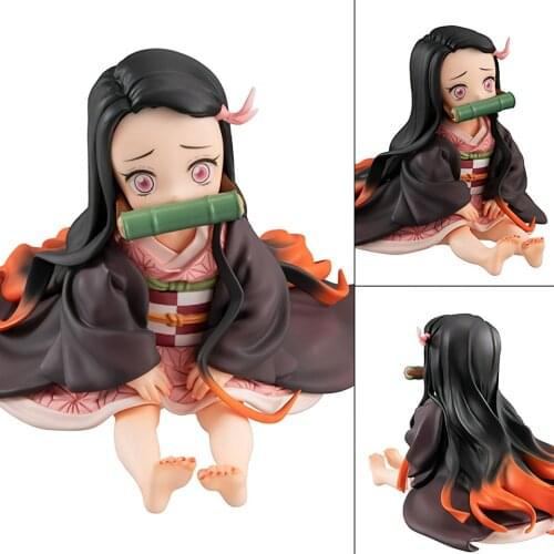 Tronzo Original Bandai MH GEM Cute Demon Slayer Kimetsu no Yaiba Child Kamado Nezuko PVC Action Figure Model Decoration Toys