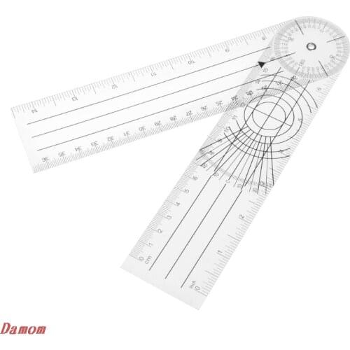 Userful Multi-Ruler 360 Degree Goniometer Angle Spinal Ruler CM/INCH