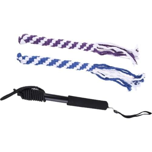 Retractable Cord Dog Cat Interactive Teaser Stick Interactive Funny Cat Entertainment Toy for Cats Dogs Kittens Playing Supplies