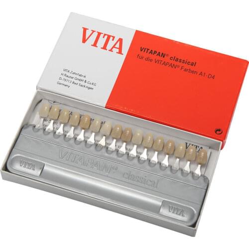 High Quality Dental Equipment Teeth Whiting Porcelain VITA Pan Classical 16 Colors Guide Vita Tooth Model Colorimetric Plate