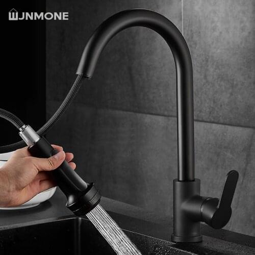 WJNMONE Black Kitchen Faucets