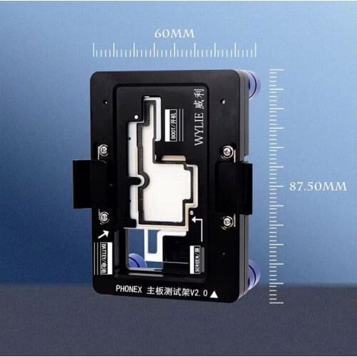 ISocket Jig for iPhone X PCB Motherboard Test Holder Fast Folded Two Halves Logic Board Testing Fixture Without Disassembly