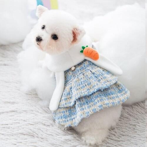 Winter Cat Dog Dress Puppy Clothes Small Dog Clothing Yokshire Poodle Pomeranian Schnauzer Corgi Costume Pet Clothing Outfit