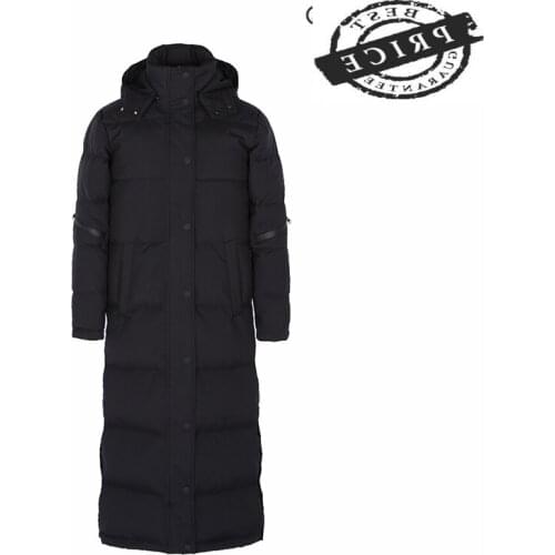 Winter Mens Down Jacket Thick Warm Men 20% Duck Down Coat Streetwear Long Overcoat Brand Down Parka Clothes Hiver 120312