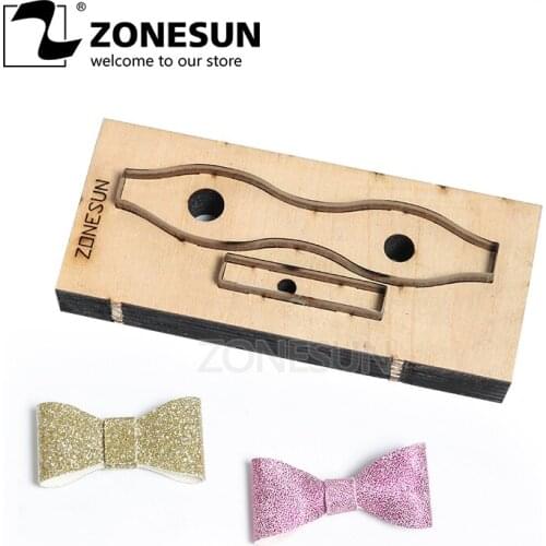 ZONESUN Bowknot Leather Cutting Die Papercraft Paper Art Leather Decoration Tool For Die Cutting Machine Diy Handicraft Cutter