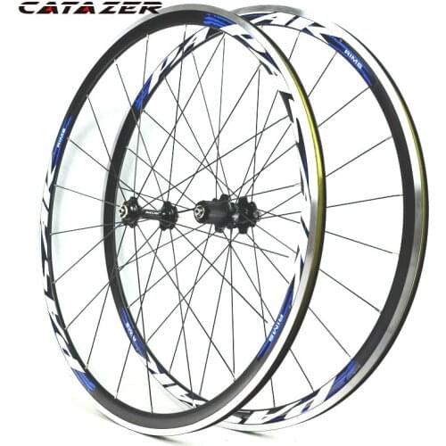 700C 30mm Clincher Bike Wheelset Road Bicycle Wheel Sealed Bearing Ultra Light Wheel Wheelset Rim 11 S Cycling Wheels1650g