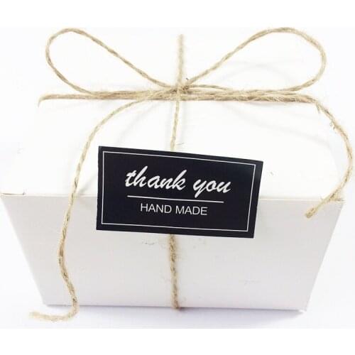 80 Pcs/lot Black&White 'thank you Seal Label Sticker DIY Handmade for something Gift Cookies Baking Scrapbooking Sealing Sticker