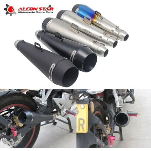 Alconstar-51mm Akarapovic Motorcycle Pipe Exhaust Moto Escape GP Pot For M4 For Motocross Pit Dirt Bike ATV for Honda for KTM