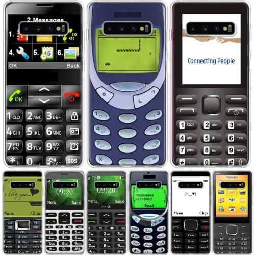 Retro Phone Phone Case for Samsung Galaxy S10 S20 Ultra Note 10 9 8 S9 S8 S7 J4 J6 J8 Plus Lite + Popular Cover Capa Shell