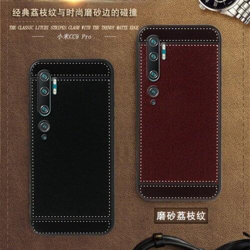For Xiaomi Mi CC9 Pro Case M1910F4E 6.47 Inch Black Red Blue Pink Brown 5 Style Fashion Mobile Phone Soft Silicone Cover