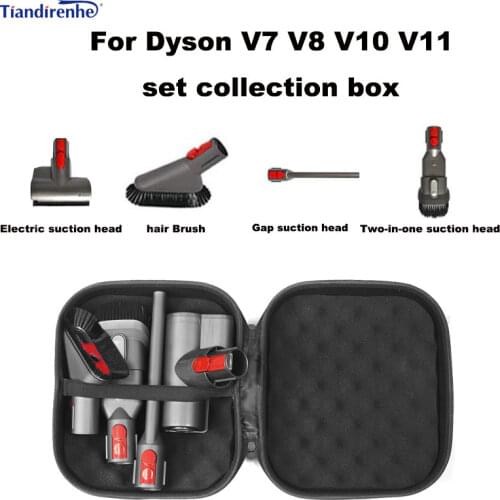 Electric suction head handheld vacuum cleaner suction head storage box protection bag set collection box for Dyson V7 V8 V10 V11