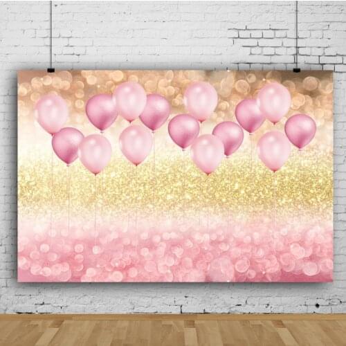 Beautiful Solid Color Light Spot Balloon Backdrop Child Birthday Party Room Decoration Photography Studio Photo Vinyl Background