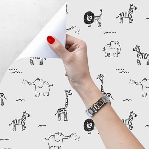Graffiti Kids Childrens Wallpaper Room Wall Decorative Vinyl Stickers Self Adhesive Furniture DIY White Contact Paper in Rolls