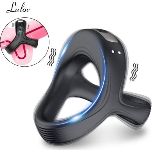 Cock Ring Vibrator Erotic Sex Toys in Couple Penis Cockring for Man Delay Ejaculation Sexules Shop Toys Goods for Adults 18