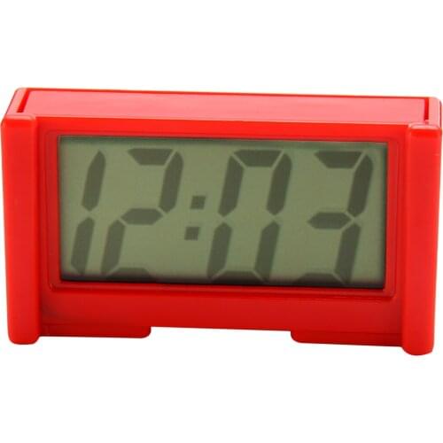 Mini Car Auto Dashboard Desk Digital Clock LCD Screen Bracket Plastic Clock High Quality