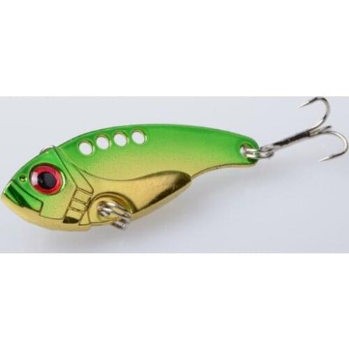 New VIB Metal Spoon Fishing lifelike Lure Crankbait Bass Bait Multi-Colors Blade Fishing Tackle