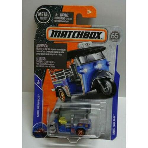 2017new Matchbox 1:64 Car tuk tuk tuk Indian tricycle Collective Edition Metal Diecast Car Alloy Model Car Kids Toys Gift