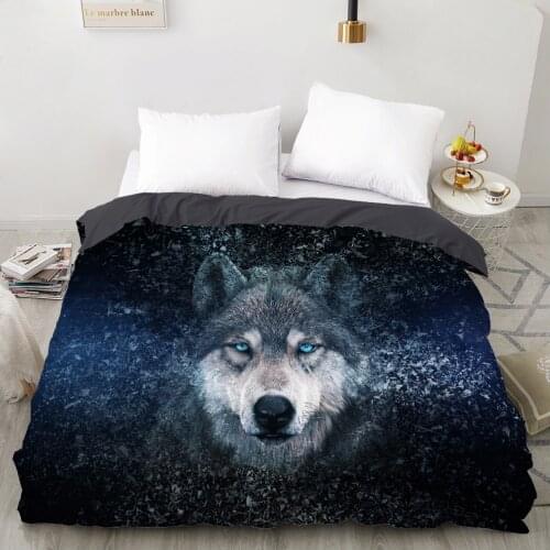 3D Duvet cover Quilt/Blanket/Comfortable Case Luxury Bedding 135 140x200 150x200 220x240 200x220 for Home animal black