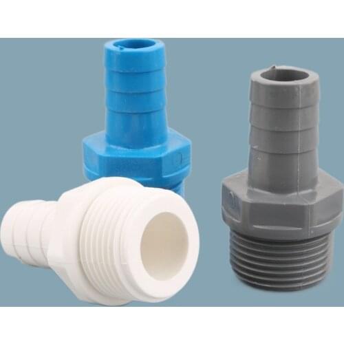 5pcs PVC 1/2 3/4 Inch To 8/10/12/16/20mm Joints Aquarium Air Tube Adapter Garden Irrigation Hose Connectors