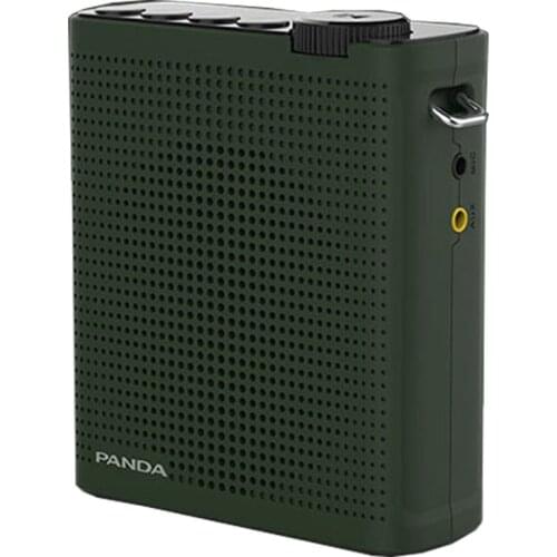 Panda Voice Amplifier Wireless Portable Megaphone with Mic Support TF USB AUX Green/White Mini Speaker for Teaching Promotion