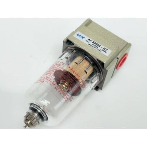 Air Filter AF2000-02 1/4'' Pneumatic Air Water Filter Manual Drain