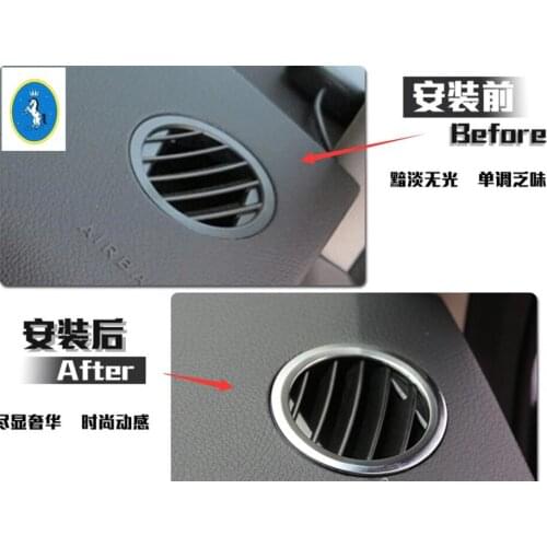 Yimaautotrims For Mercedes-Benz GLK X204 2010 - 2015 ABS Accessories Side Air Conditioning AC Outlet Vent Ring Cover Trim 2 Pcs