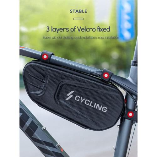 Hard Shell Handlebar Phone Bag Bicycle Waterproof Saddle Bag Cycling Phone Case Portable MTB Bicycle Head Bag Bike Accessories