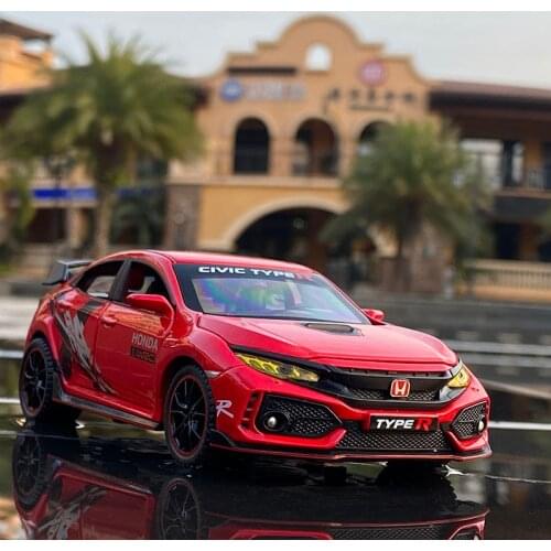 1:32 HONDA CIVIC TYPE-R LIMITED EDITION Toy Car Metal Toy Diecasts & Toy Vehicles Car Model High Simulation Car Toys For Boy