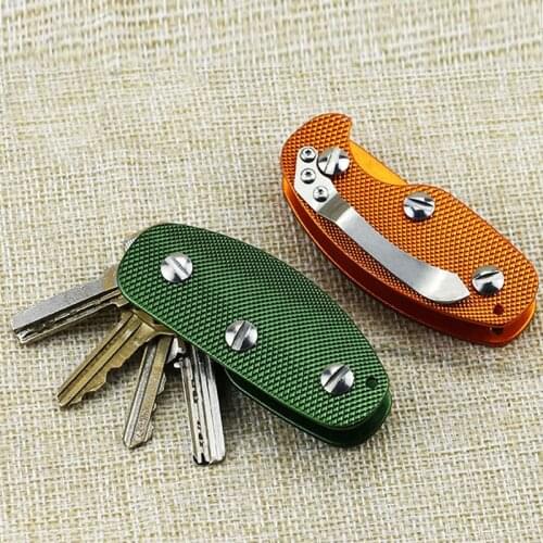 1PC New Aluminum Smart Key Holder Organizer Clip Folder Keychain Pocket Tool 3 Colors