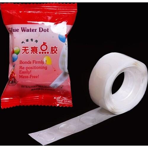 100 Dots Sticky Double Sided Rubber Adhesive Balloon A Roll of Super Sticky For Party Wedding Decoration Hot