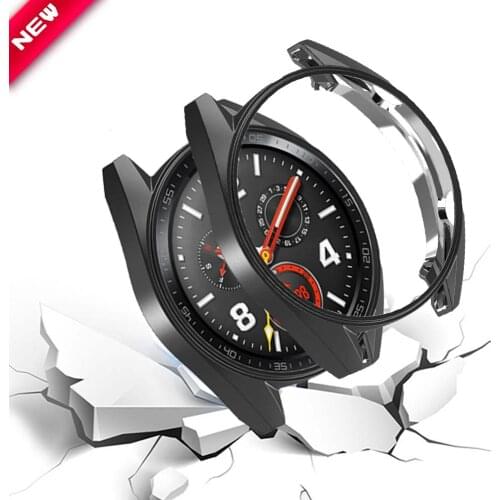 2PCs Protective Case Cover for Huawei Watch GT Cases Hollow Shockproof TPU Anti-Scratch Smart Watch Accessories
