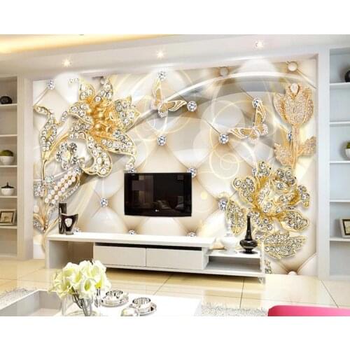 3d wallpaper murals custom living room bedroom home decor 3D European interior noble jewelry decorative painting murals