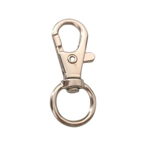 5x Metal Swivel O-ring Eye Snap Hook Trigger Clasps Clips for Leather Craft Bag Strap Belt Webbing Keychain Small Size