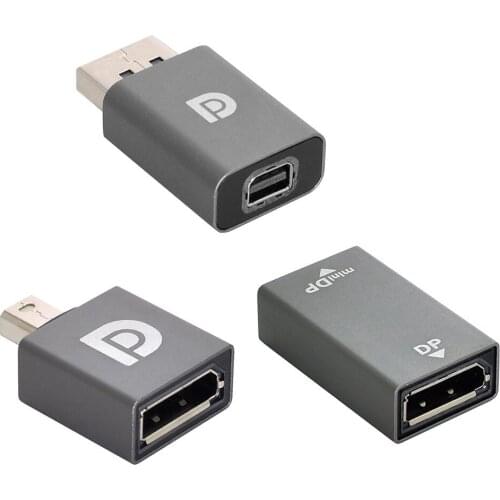 Cablecc 3pcs/set 4K 60hz Mini DisplayPort 1.2 to DP Adapter Male Female Ultra-HD UHD for Video PC Laptop TV