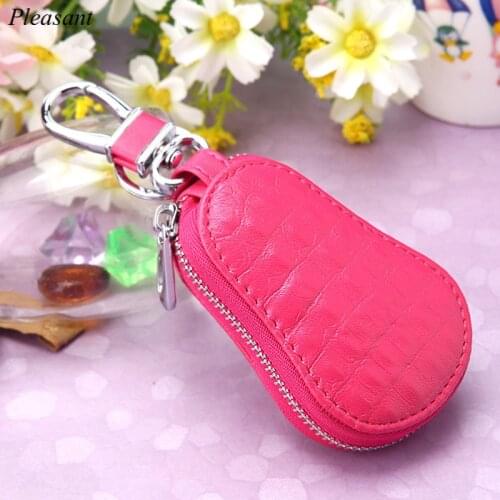 DIY Key Case High-end Cowhide Car Leather Car Key Case Ladies DIY Keychain Accessories Gift Wholesale
