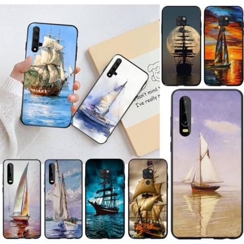 Sailing ship boat Phone Case for Huawei P40 P30 P20 lite Pro Mate 30 20 Pro P Smart 2020 prime