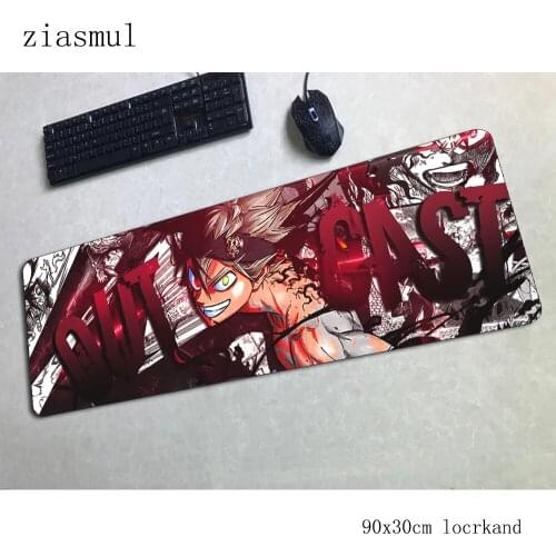 Black clover mouse pad gamer cheapest 90x30cm notbook mouse mat gaming mousepad large pad mouse PC desk padmouse mats
